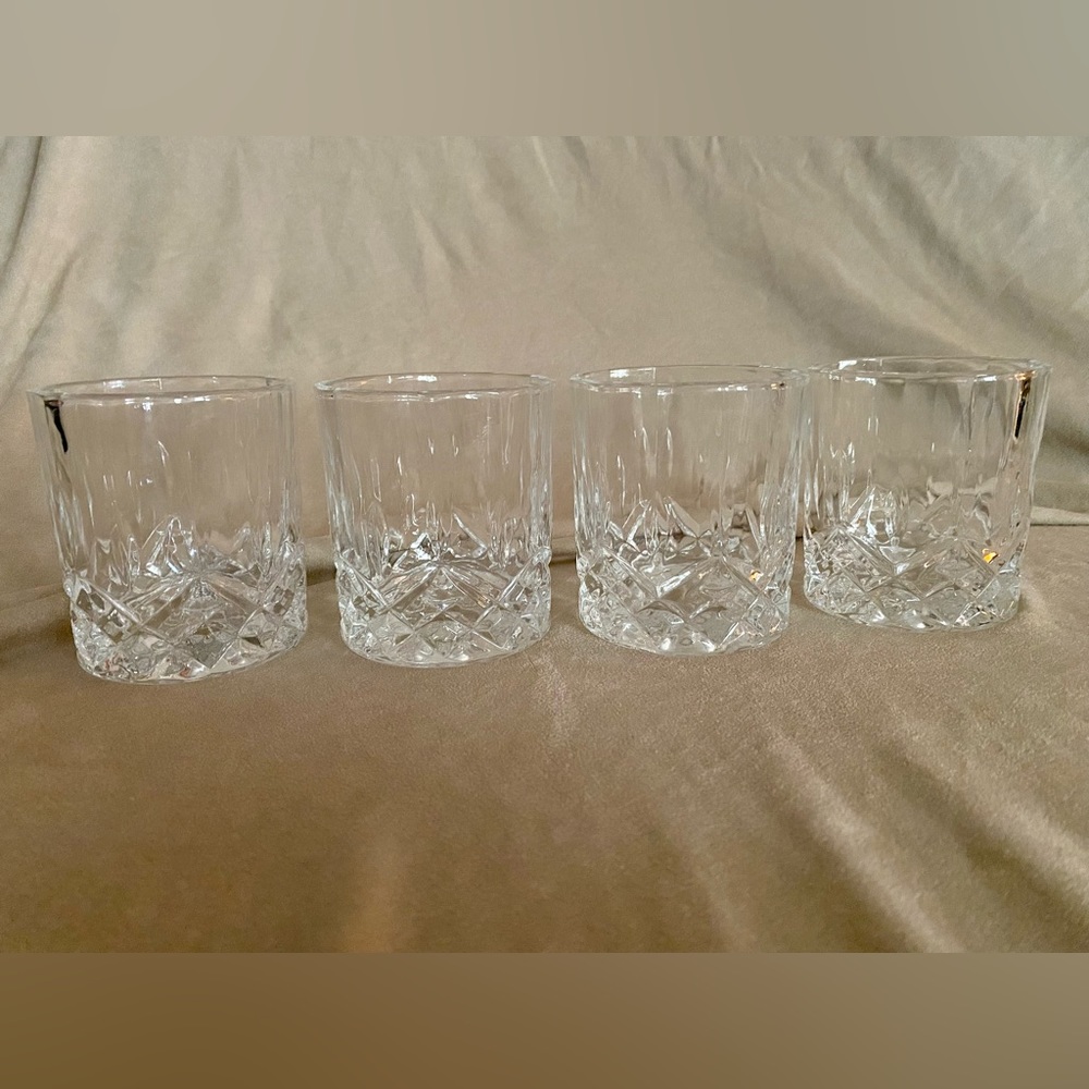 Set of 4 Jim Beam Black Rock Glasses